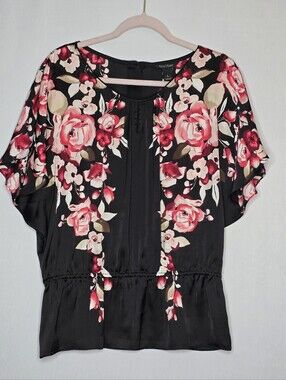 White House Black Market Floral Blouse